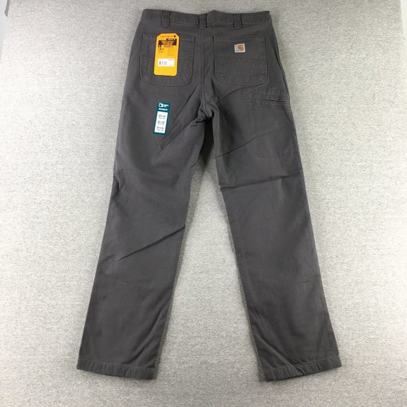 Carhartt Other - Carhartt Pants Mens 33x32 Rugged Flex Canvas Flannel Lined Utility BN3342 NEW